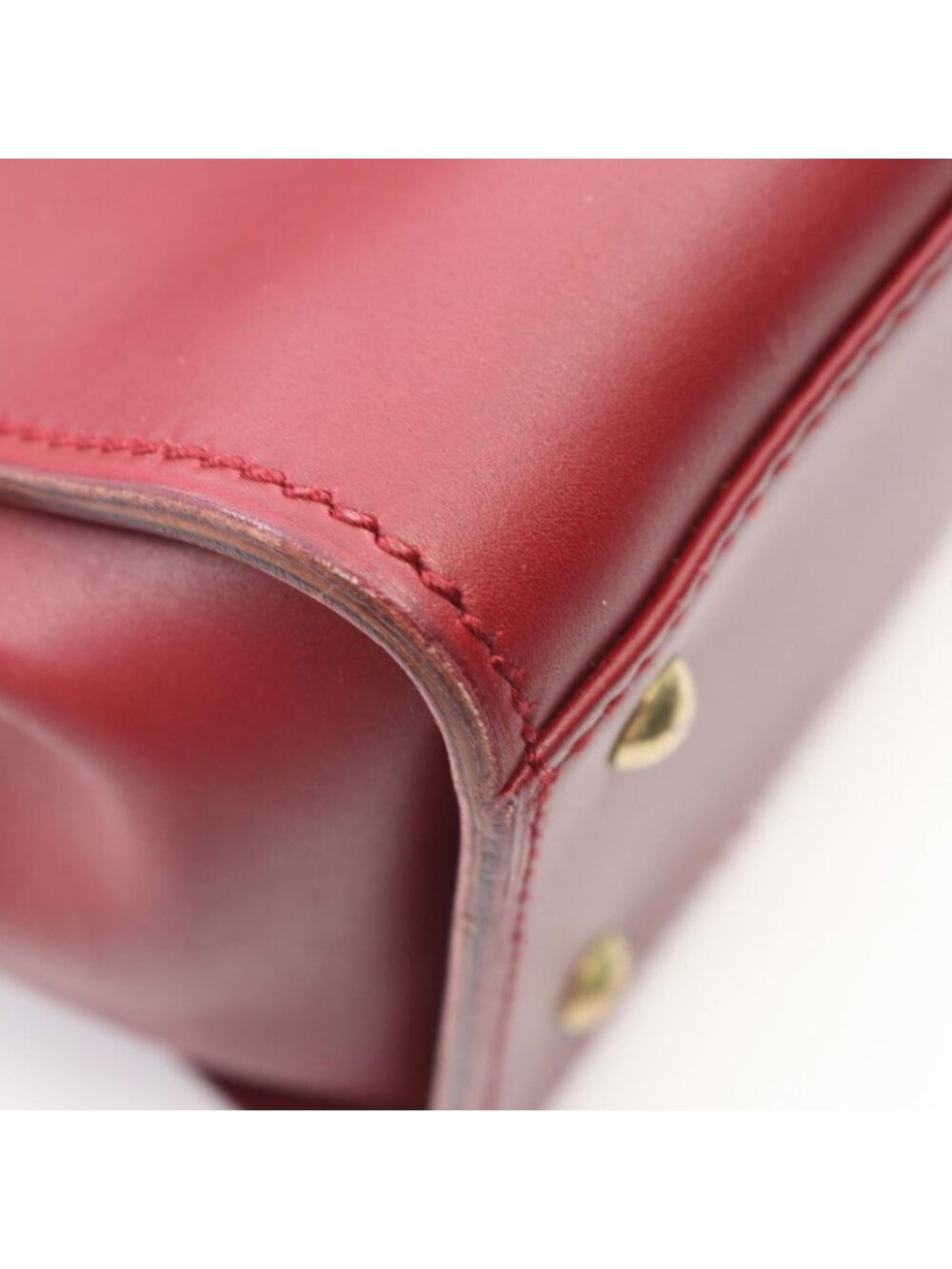 Gucci Bordeaux Leather Handbag a with Pouch - Picture 6 of 11